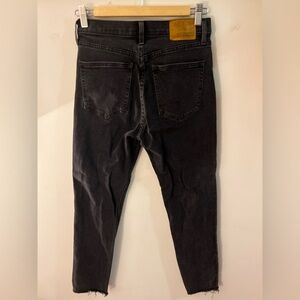 Denim Forum The Yoko High Rise Slim Black Jeans 26